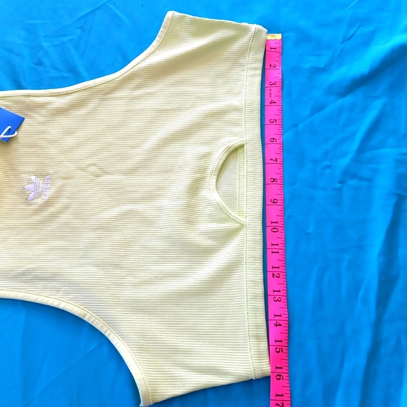 Adidas Yellow crop tank top - Picture 3 of 5